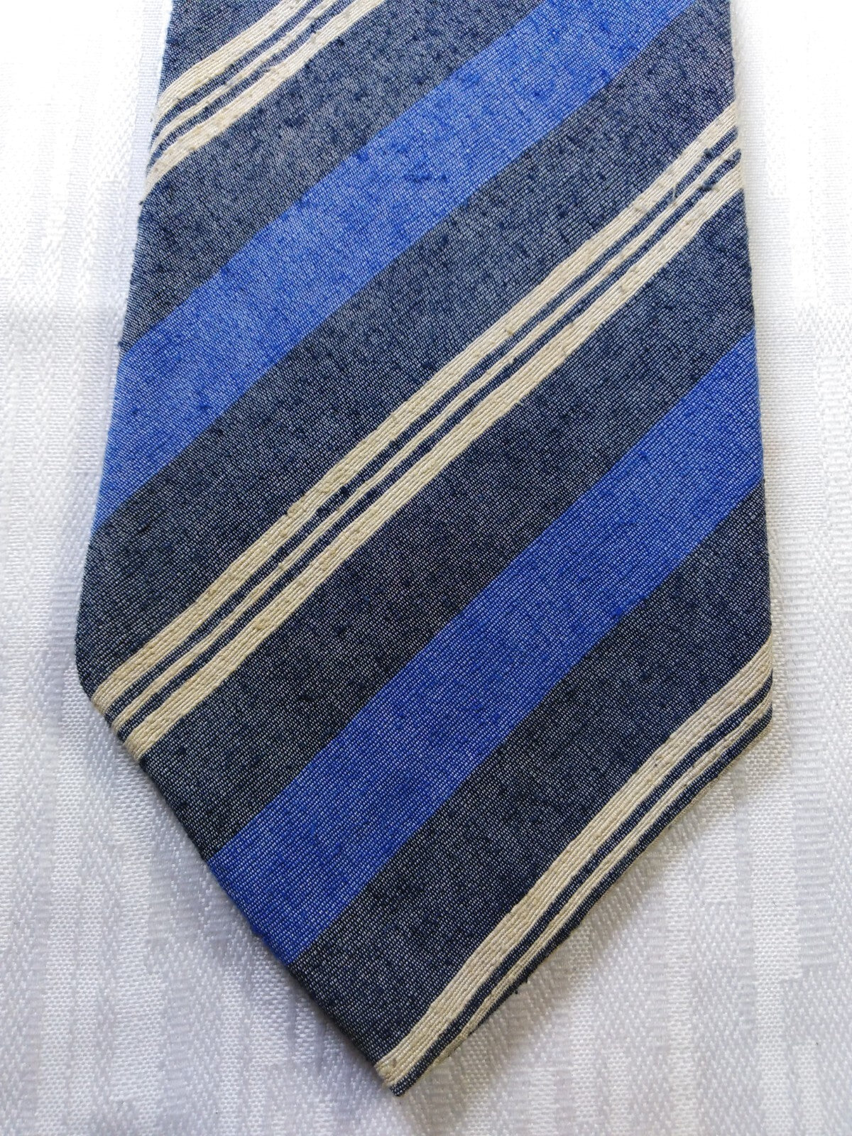 GRIGIOPERLA 100% SETA SILK TIE CRAVATTA NECKTIE ITALY VINTAGE CLASSIC