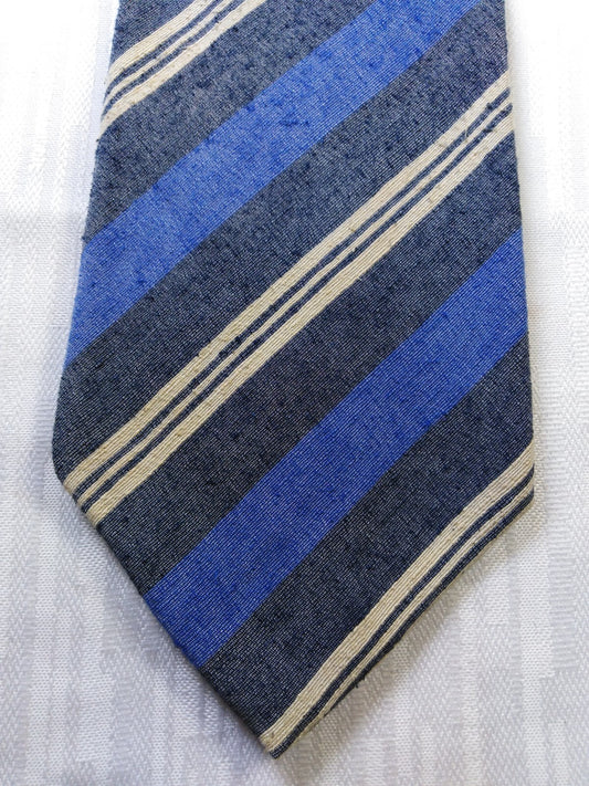 GRIGIOPERLA 100% SETA SILK TIE CRAVATTA NECKTIE ITALY VINTAGE CLASSIC