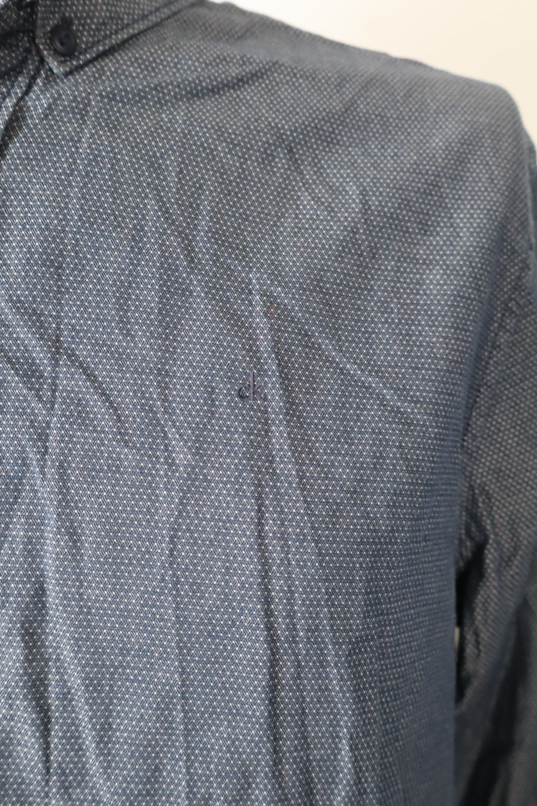 CALVIN KLEIN CK JEANS CAMICIA UOMO TG. L MAN CASUAL VINTAGE SHIRT COTONE LOGO