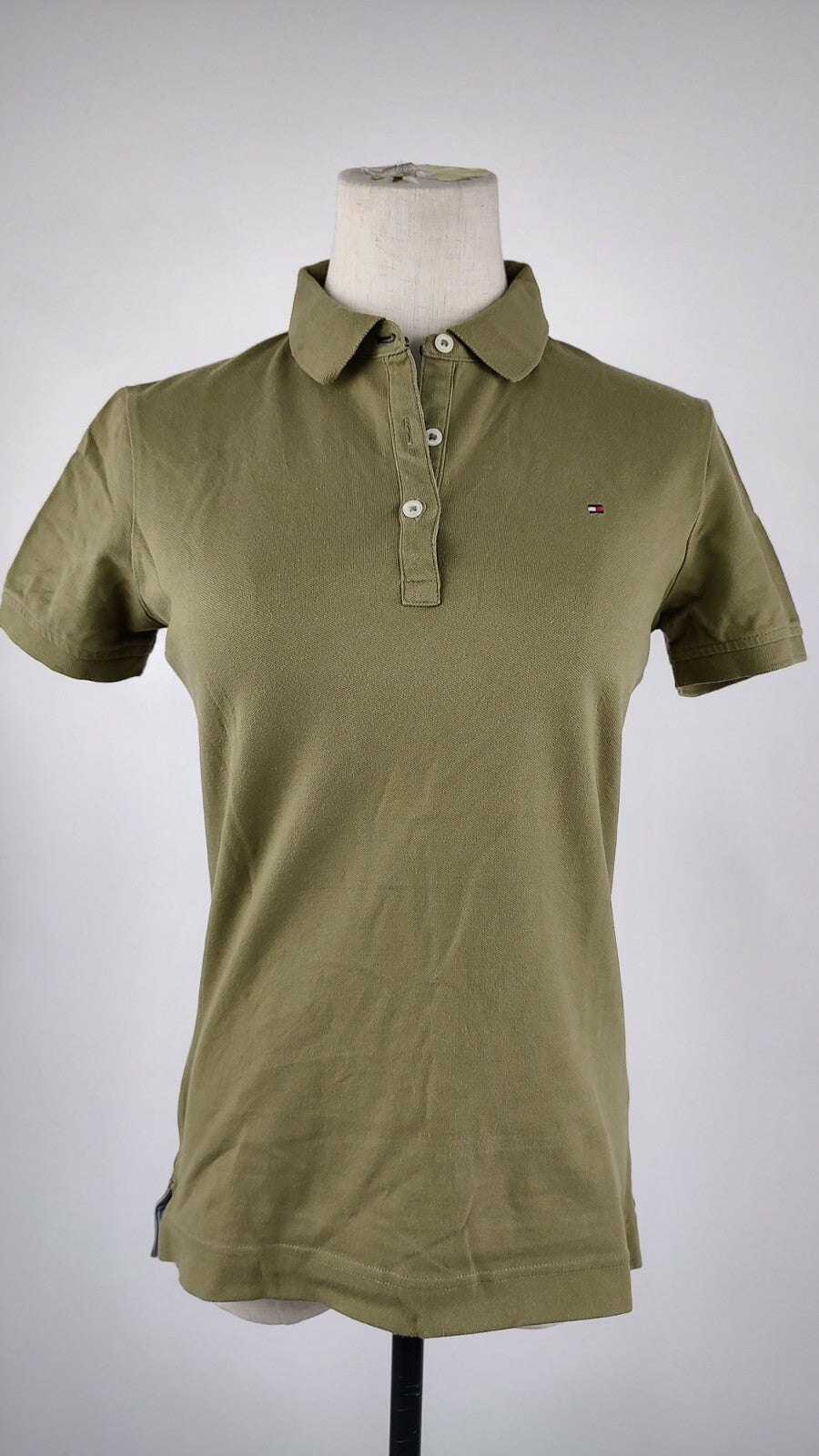 TOMMY HILFIGER POLO MAGLIA DONNA COTONE TG. S WOMAN SHIRT CASUAL VINTAGE