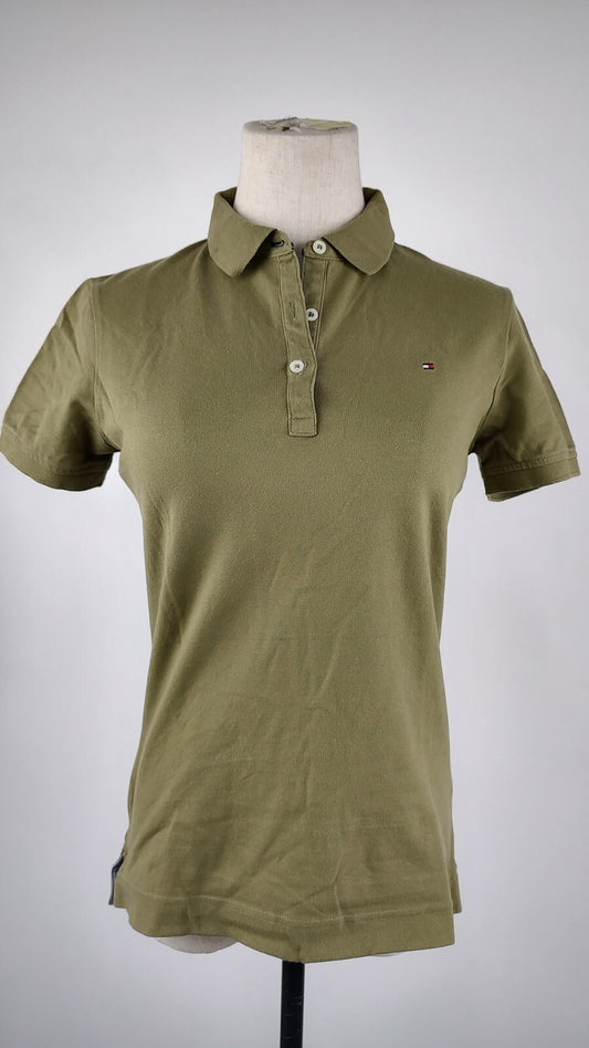 TOMMY HILFIGER POLO MAGLIA DONNA COTONE TG. S WOMAN SHIRT CASUAL VINTAGE