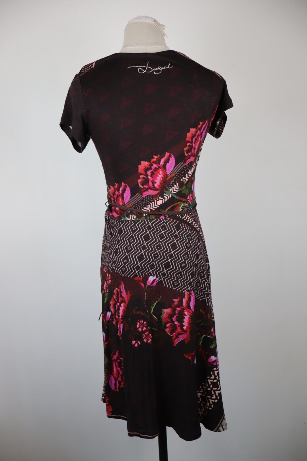 DESIGUAL VESTITO DONNA TG. S WOMAN CASUAL VINTAGE DRESS ABITO COTONE COTTON