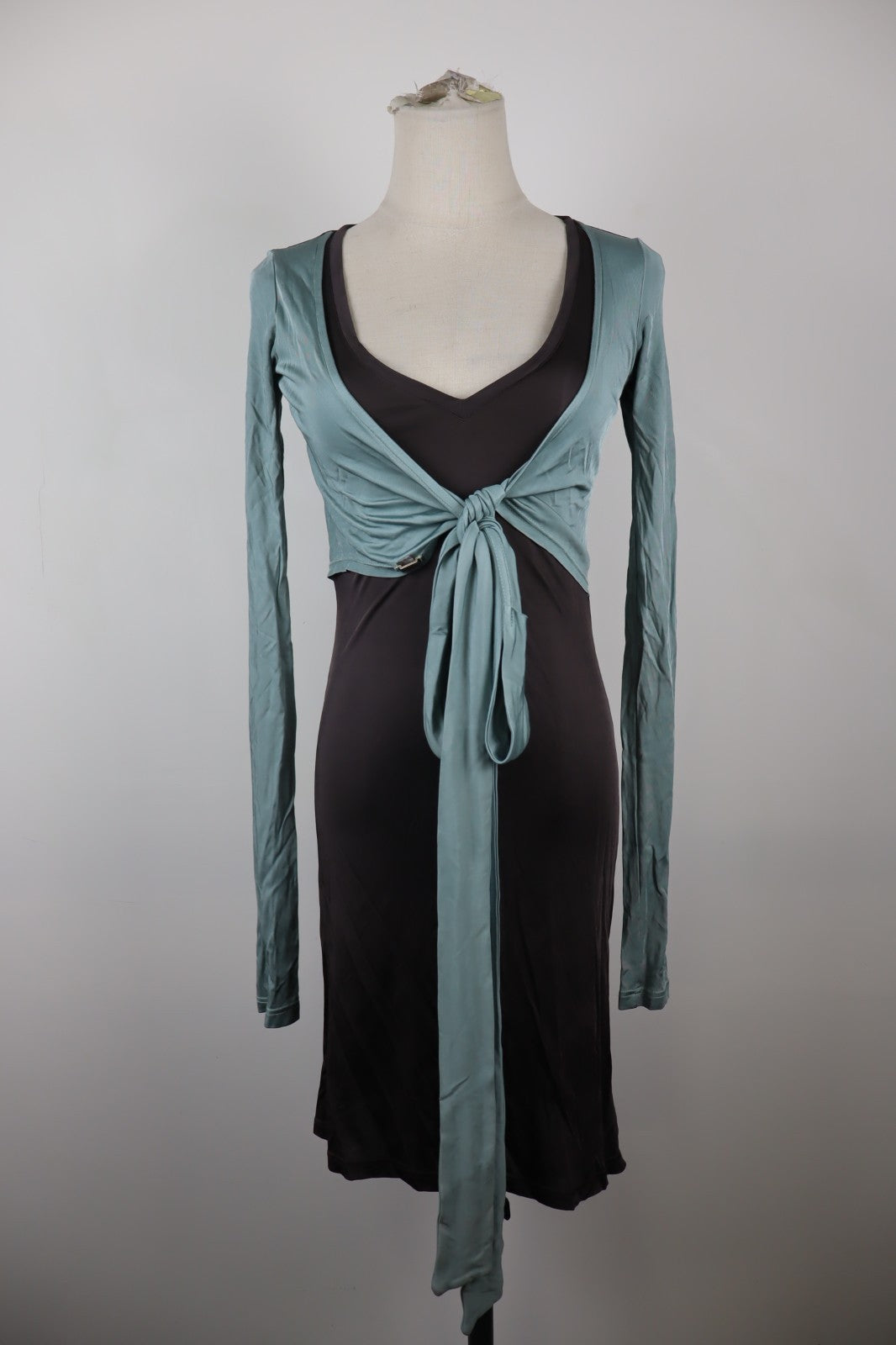 DANIELE ALESSANDRINI VESTITO ABITO DONNA TG 40 WOMAN CASUAL VINTAGE DRESS LOGO