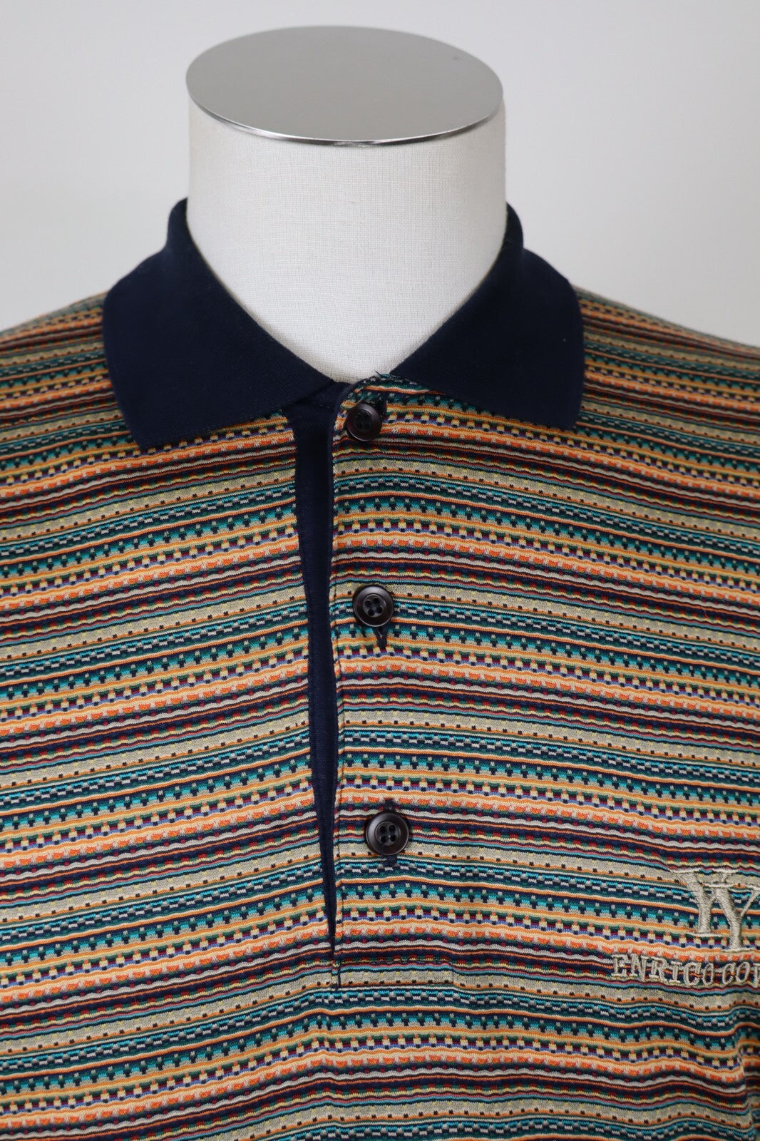 ENRICO COVERI MAGLIA POLO UOMO TG. 46 MAN POLO SHIRT CASUAL VINTAGE COTONE