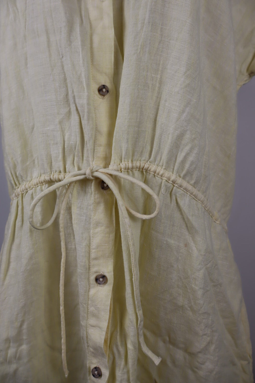 TOMMY HILFIGER VESTITO DONNA TG. 40 WOMAN CASUAL VINTAGE DRESS LINO LINEN