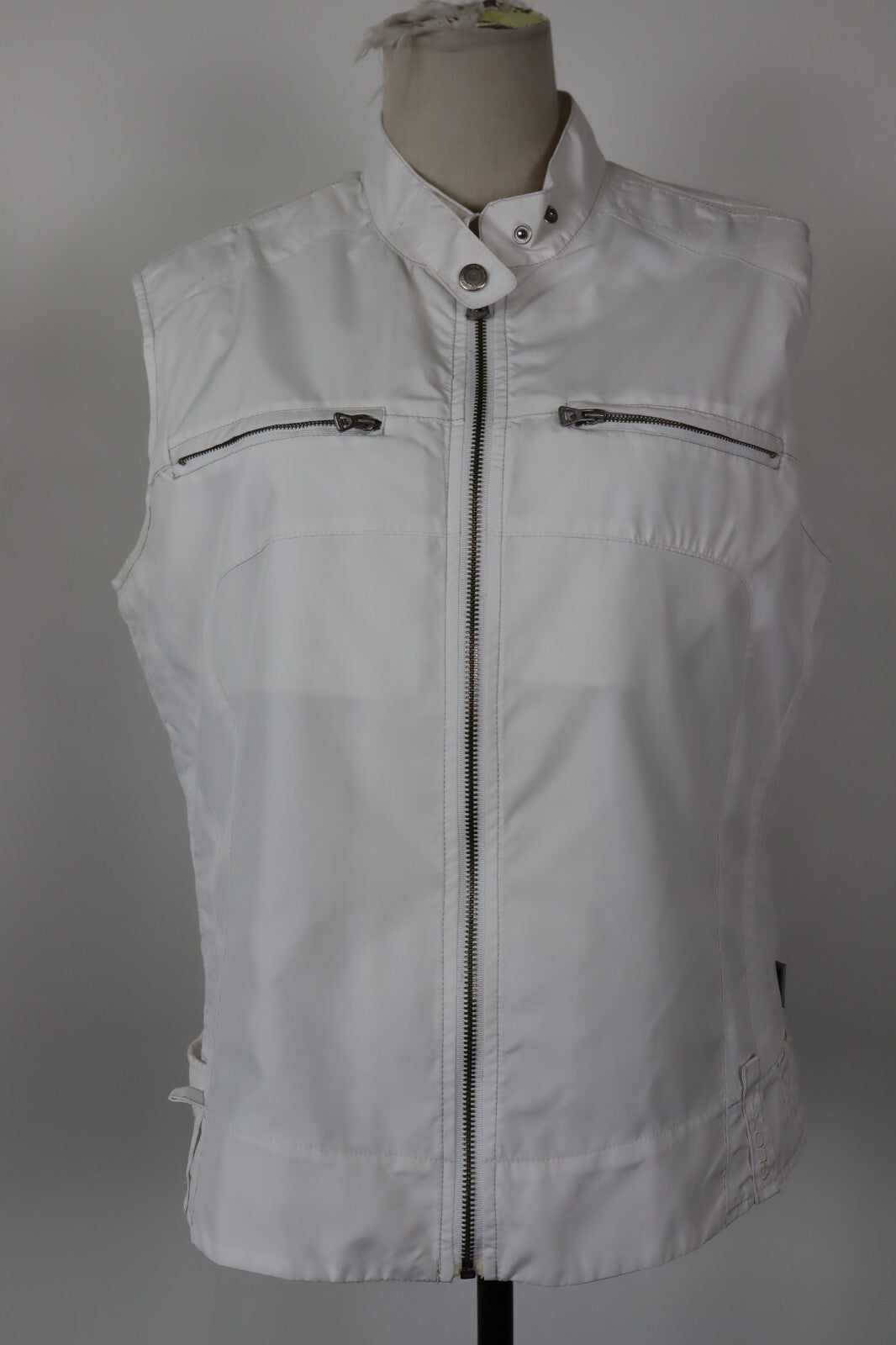 GEOX GIUBBINO SMANICATO GILET DONNA TG 50 WOMAN CASUAL JACKET VINTAGE