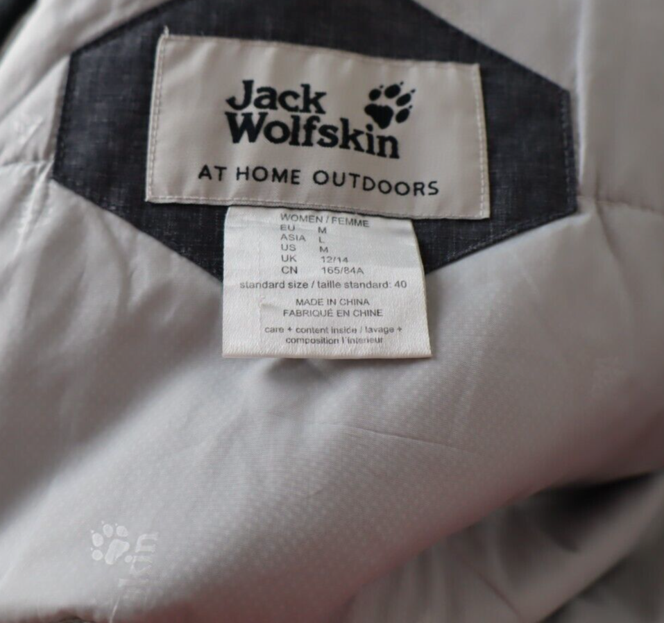 JACK WOLFSKIN GIUBBINO GIACCA DONNA TG M WOMAN JACKET CASUAL VINTAGE