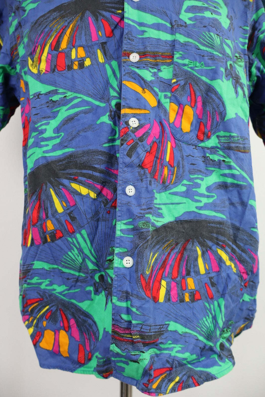 FILA CAMICIA UOMO TG 52 MAN SHIRT CASUAL VINTAGE COTONE COTTON