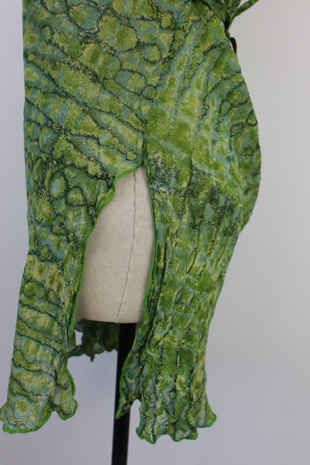 DOLMA FAIRSTILC SLIPTOP DONNA XL WOMAN T-SHIRT FUNKY ANIMAL CHIFFON Y2K 2000'S