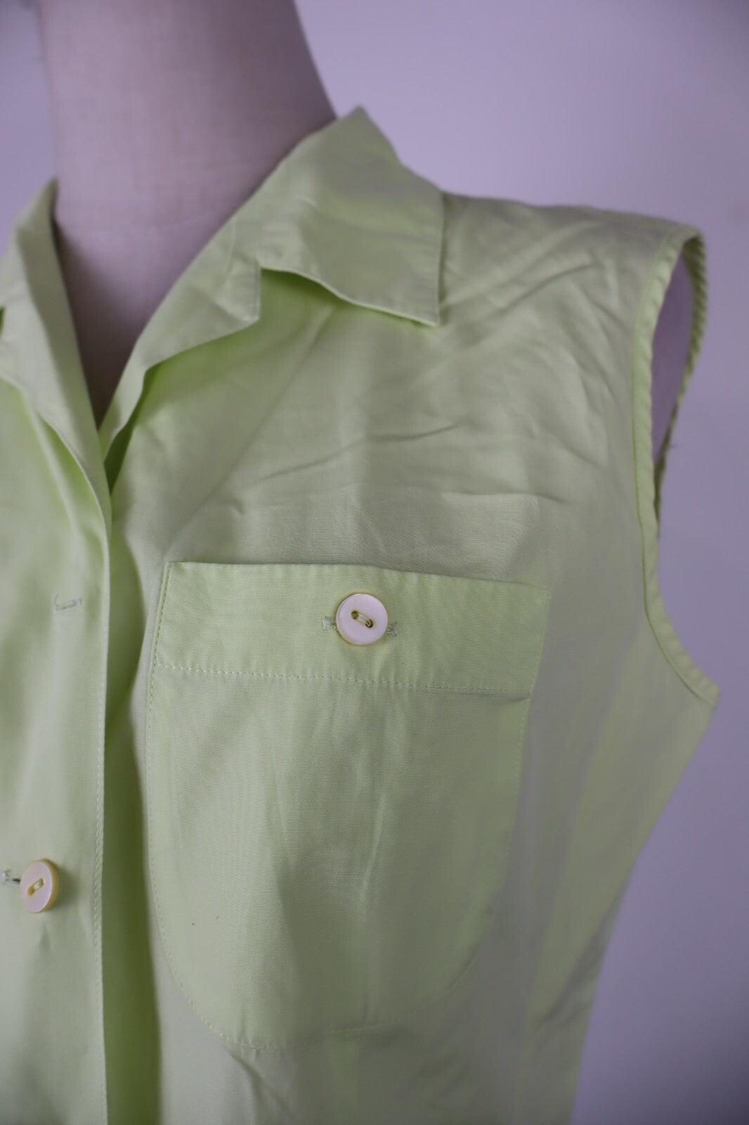 MAX MARA CAMICIA SMANICATA DONNA TG. 44 WOMAN SHIRT CASUAL VINTAGE COTONE