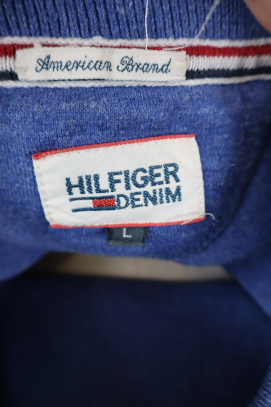 TOMMY HILFIGER MAGLIONE VINTAGE UOMO COTONE Tg. L MAN COTTON SWEATER CASUAL