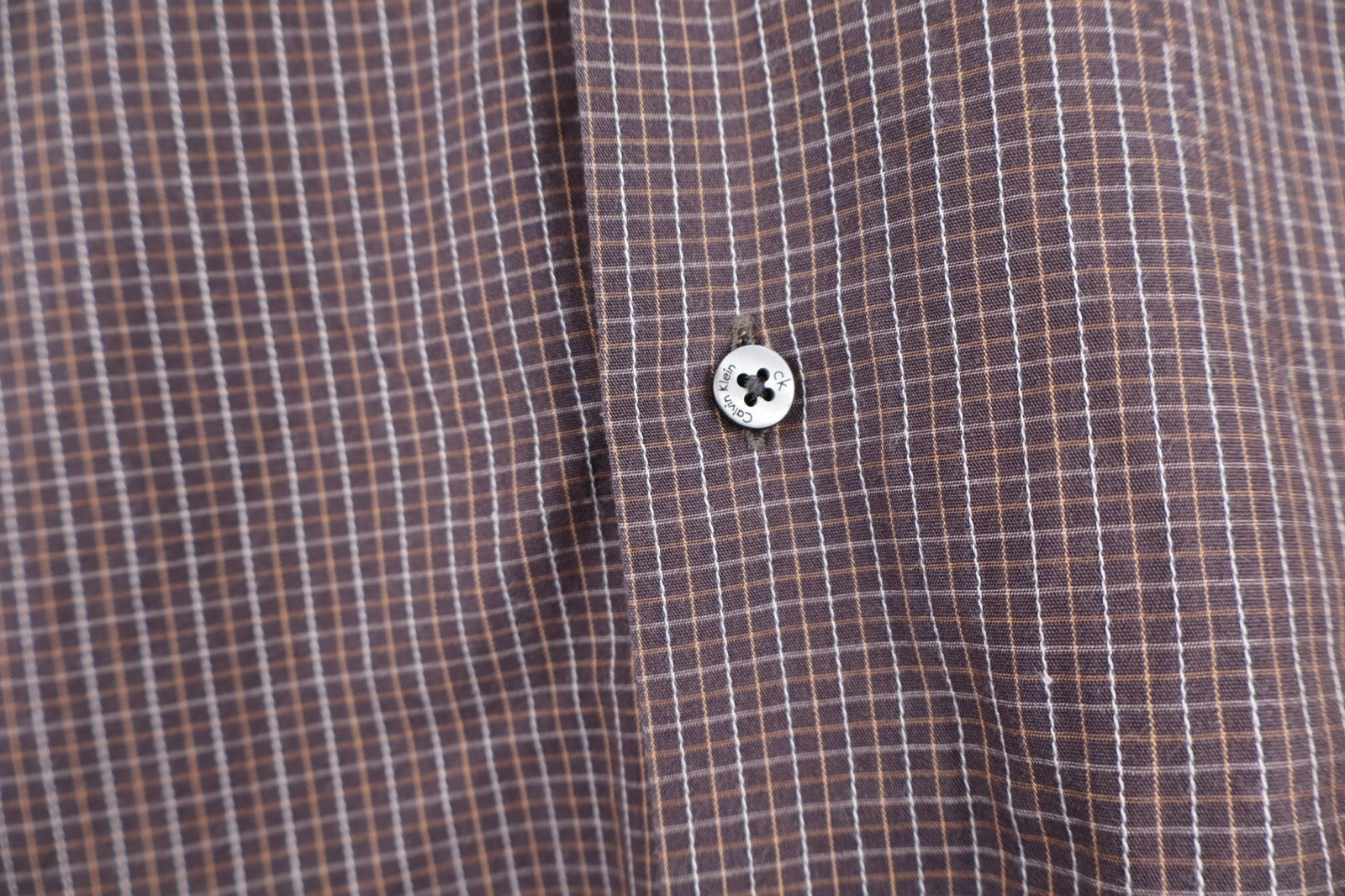 CALVIN KLEIN CAMICIA UOMO TG. L SLIM FIT MAN CASUAL VINTAGE SHIRT COTONE COTTON