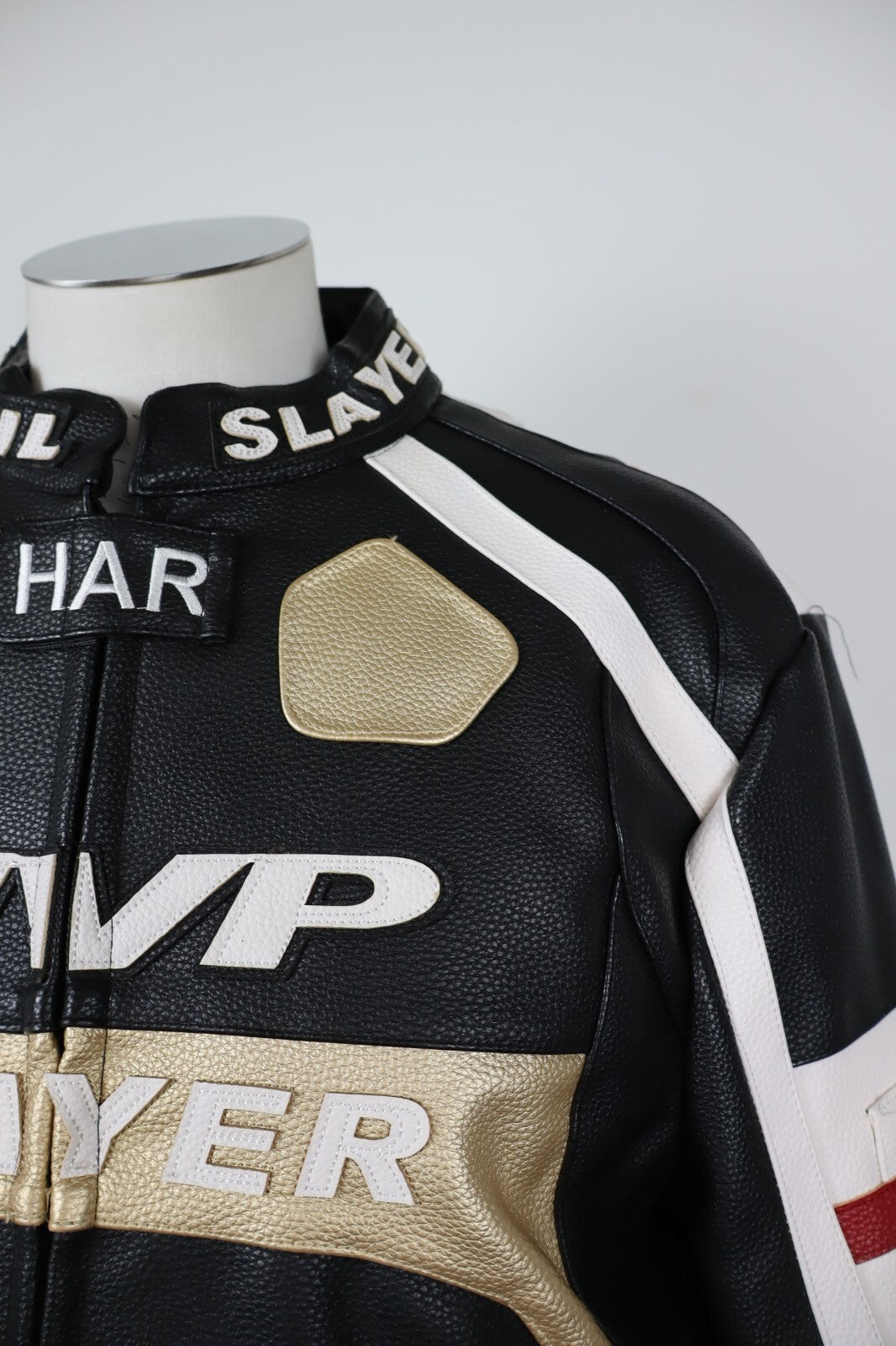 DEVIL SLAYER MVP GIUBBINO MOTO ECOPELLE UOMO TG XXL MEN JACKET SPORT