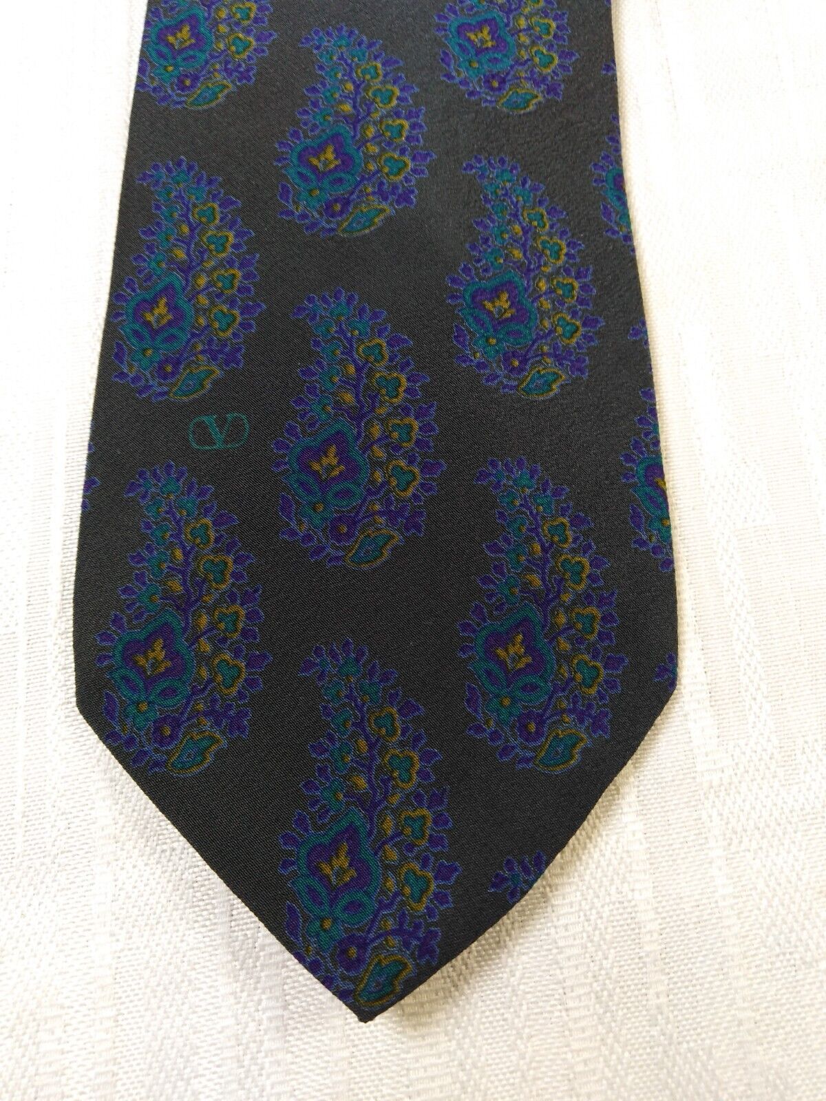 VALENTINO 100% SILK TIE SETA CRAVATTA NECKTIE MADE IN ITALY