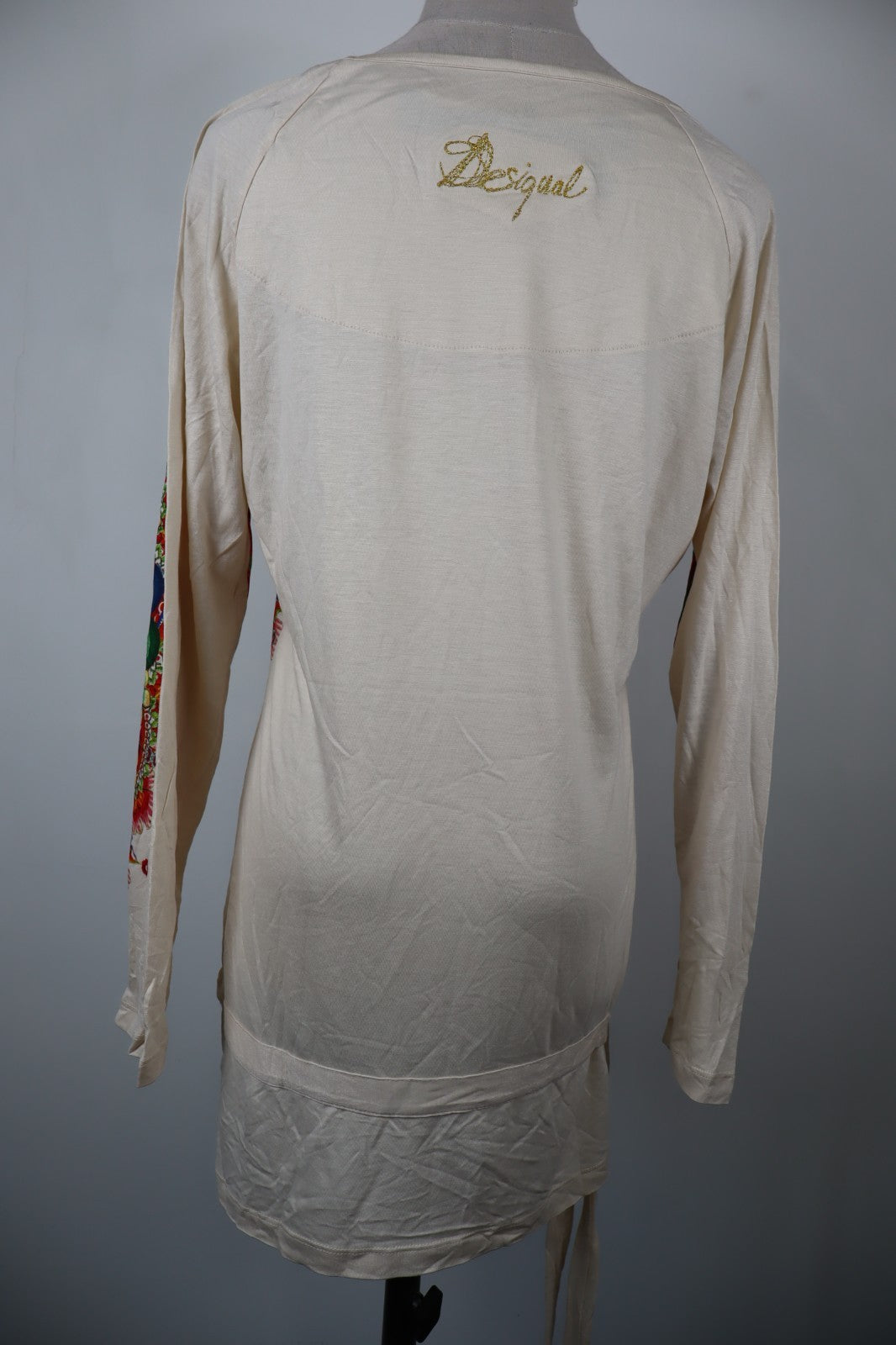 DESIGUAL MAGLIA DONNA TG. 2XL WOMAN CASUAL VINTAGE T-SHIRT COULISSE
