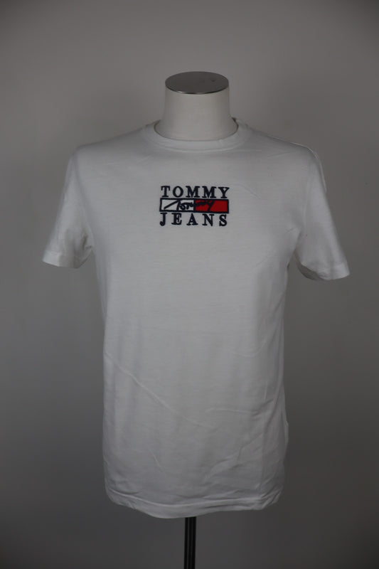 TOMMY HILFIGER MAGLIA UOMO TG L MAN T-SHIRT CASUAL VINTAGE COTONE COTTON BIANCO