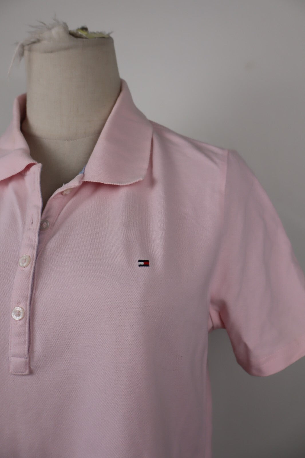 TOMMY HILFIGER POLO MAGLIA DONNA COTONE TG. L WOMAN COTTON SHIRT CASUAL VINTAGE