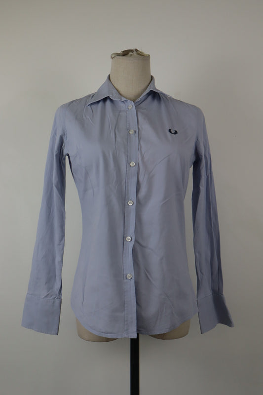 FRED PERRY CAMICIA COTONE DONNA TG. S WOMAN COTTON SHIRT CASUAL VINTAGE
