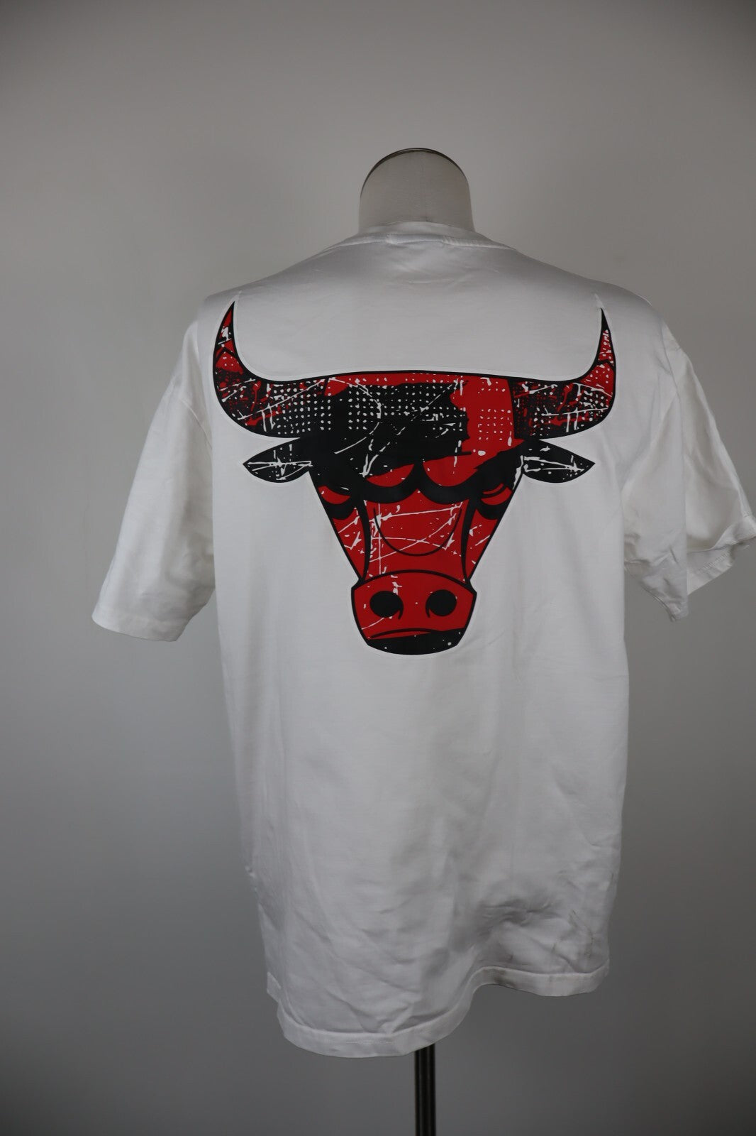 NEW ERA CHICAGO BULLS MAGLIA UOMO TG. M MAN T-SHIRT VINTAGE CASUAL COTONE