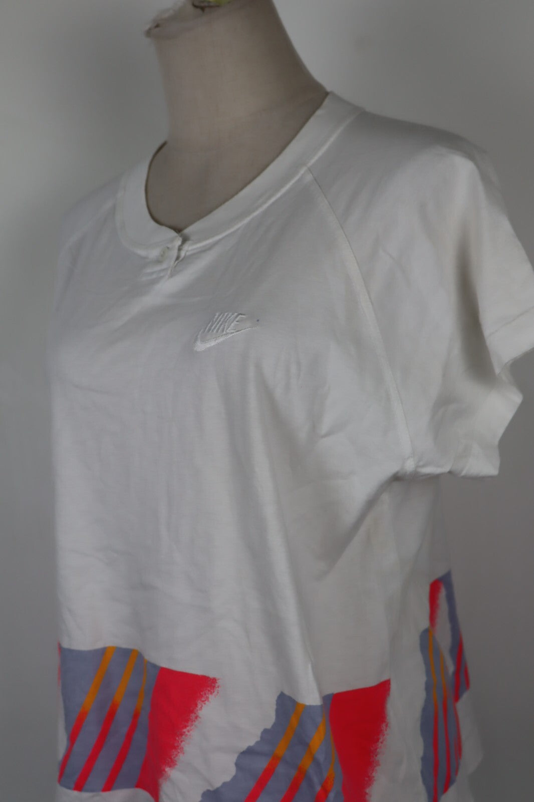 NIKE CHALLENGE MAGLIA DONNA COTONE TG. L WOMAN CASUAL VINTAGE T-SHIRT CROP TOP