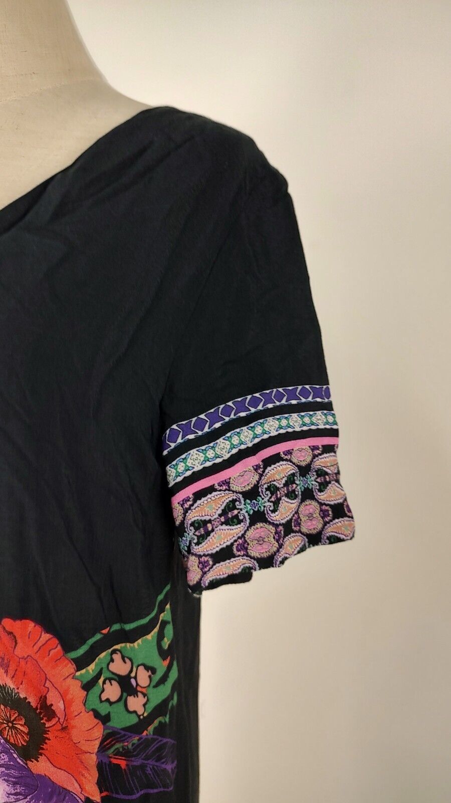 DESIGUAL VESTITO DONNA TG. 42 WOMAN CASUAL VINTAGE DRESS