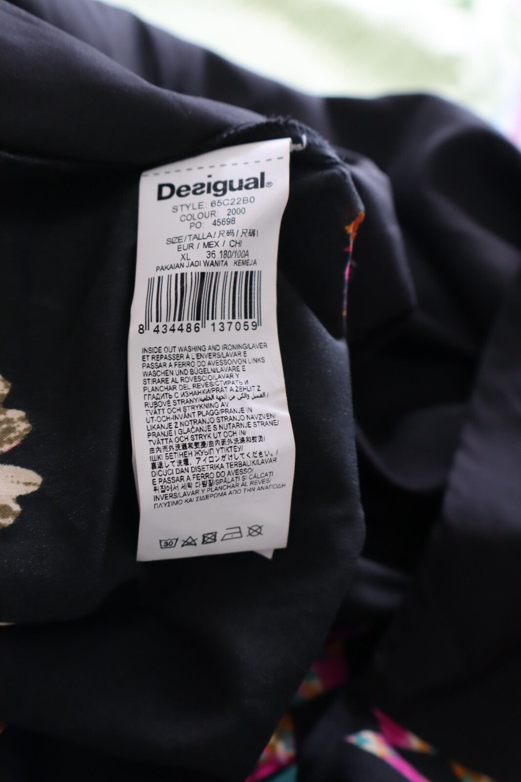 DESIGUAL CAMICIA SMANICATA DONNA TG. XL WOMAN SHIRT CASUAL VINTAGE