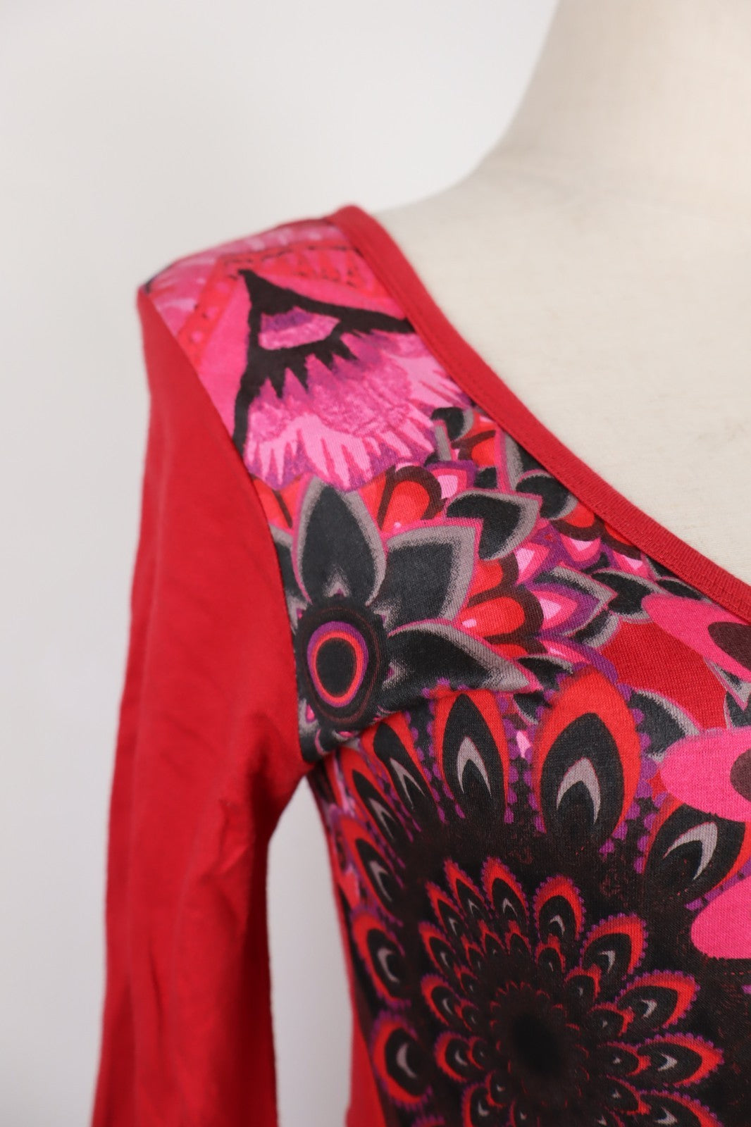 DESIGUAL VESTITO ABITO DONNA M WOMAN CASUAL VINTAGE DRESS MANICA LUNGA LOGO
