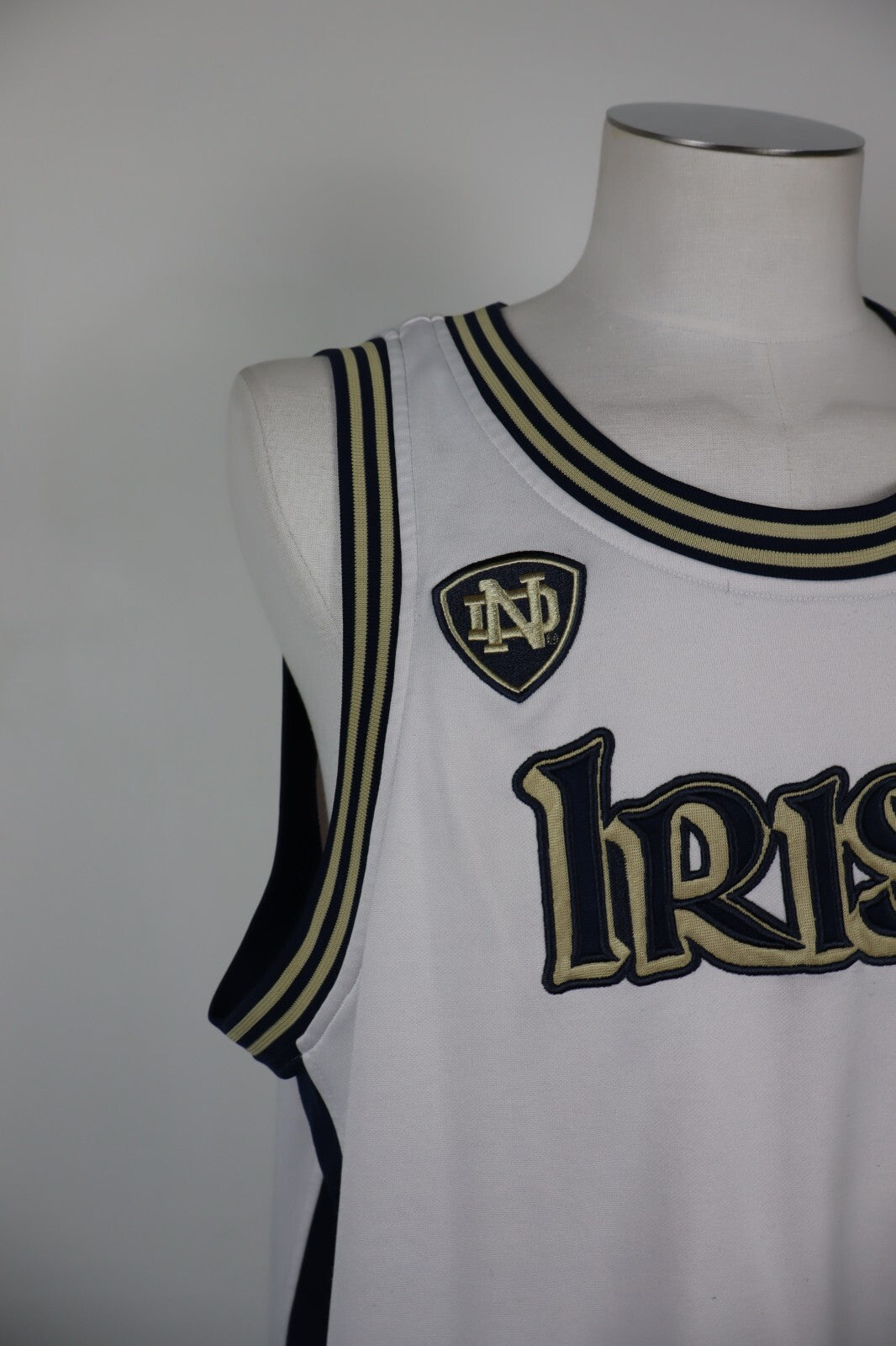 ADIDAS MAGLIA CANOTTA BASKET IRISH NOTRE DAME UOMO Tg XL TRIKOT MAN JERSEY