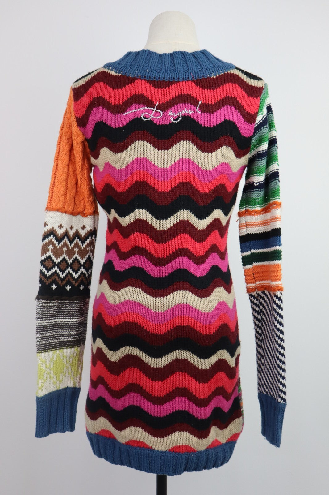 DESIGUAL VESTITO ABITO DONNA TG. M  WOMAN CASUAL VINTAGE DRESS LANA