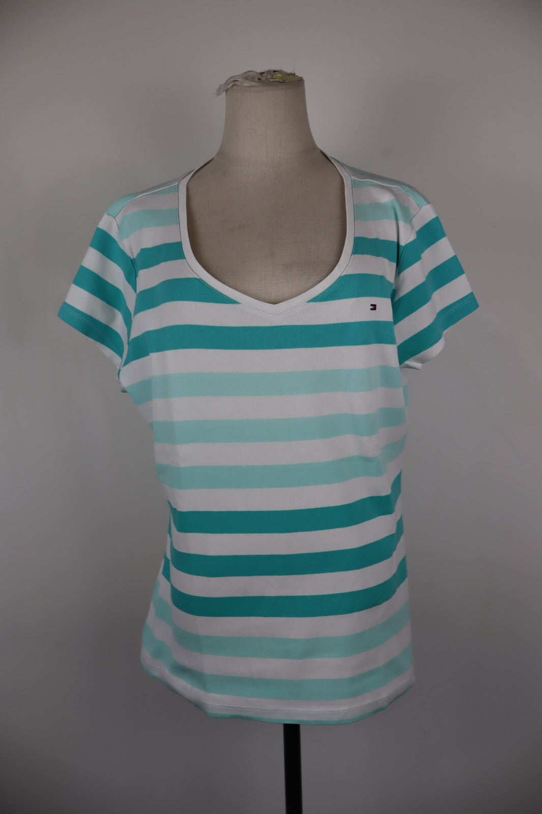 TOMMY HILFIGER MAGLIA COTONE DONNA TG. XL WOMAN CASUAL VINTAGE T-SHIRT