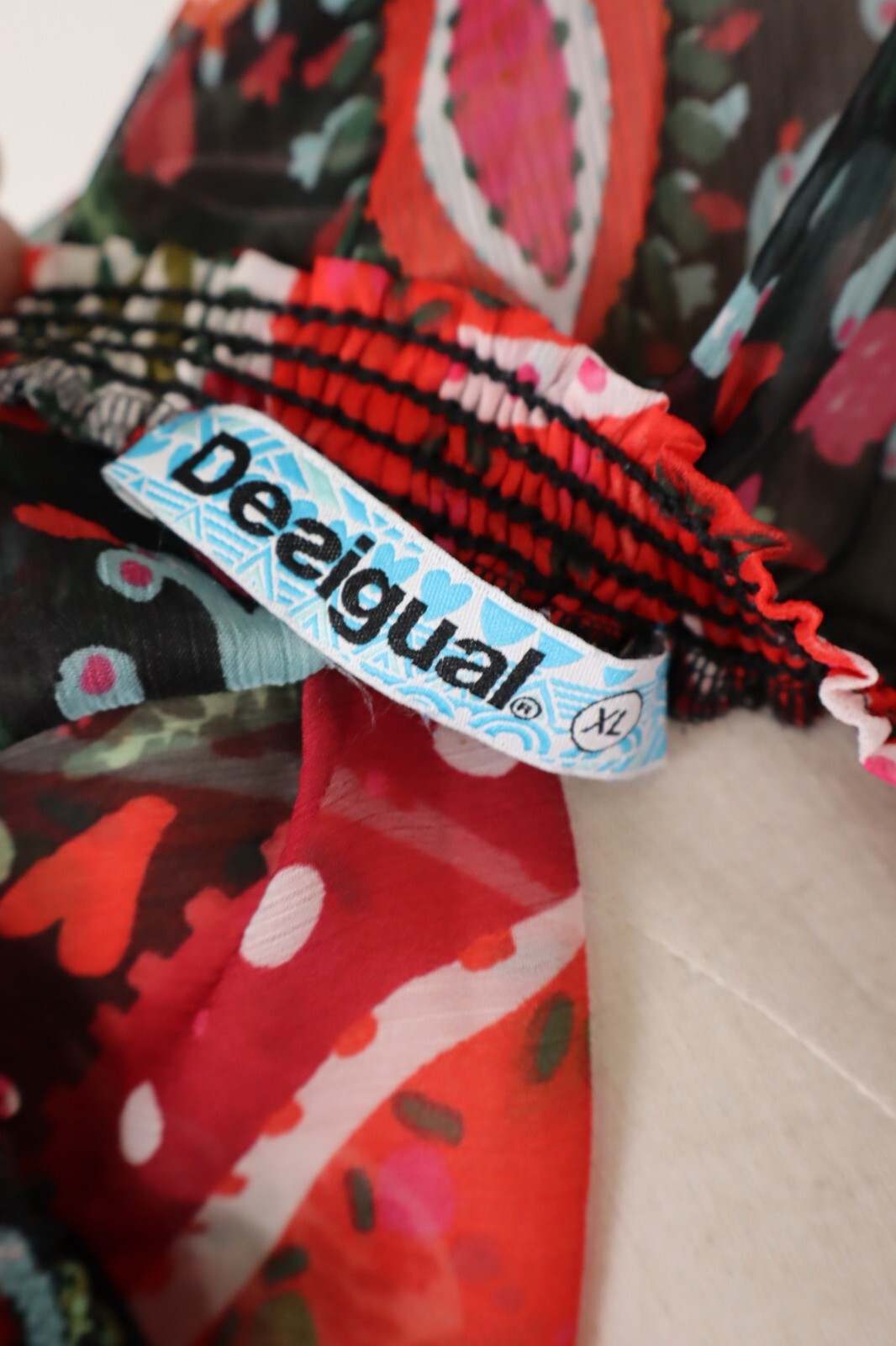 DESIGUAL MAGLIA DONNA TG. XL WOMAN T-SHIRT CASUAL VINTAGE