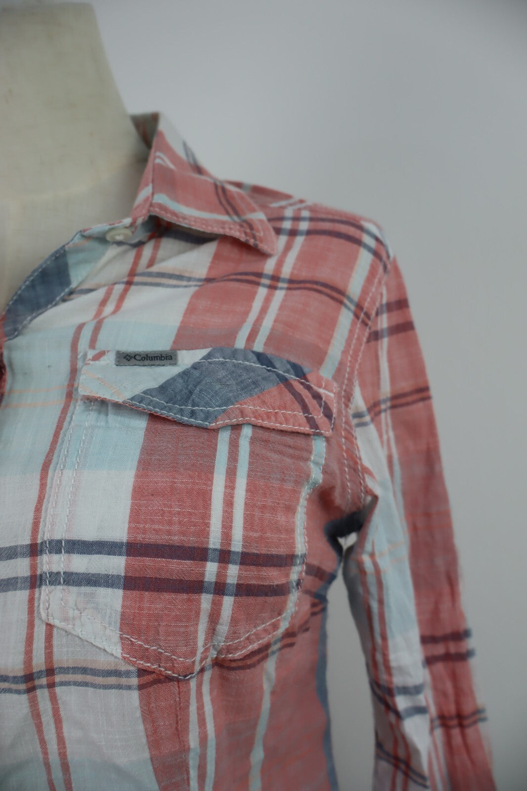 COLUMBIA CAMICIA  DONNA TG. XS WOMAN SHIRT CASUAL VINTAGE COTONE COTTON