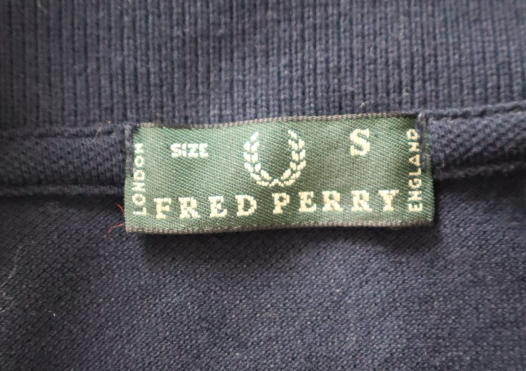 FRED PERRY  POLO MAGLIA DONNA COTONE TG. S WOMAN SHIRT CASUAL VINTAGE BLU