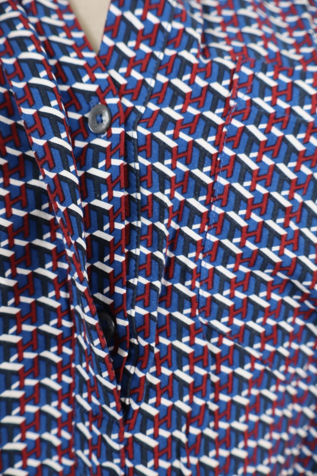 TOMMY HILFIGER CAMICIA DONNA TG. 42 WOMAN SHIRT CASUAL VINTAGE BLUSA