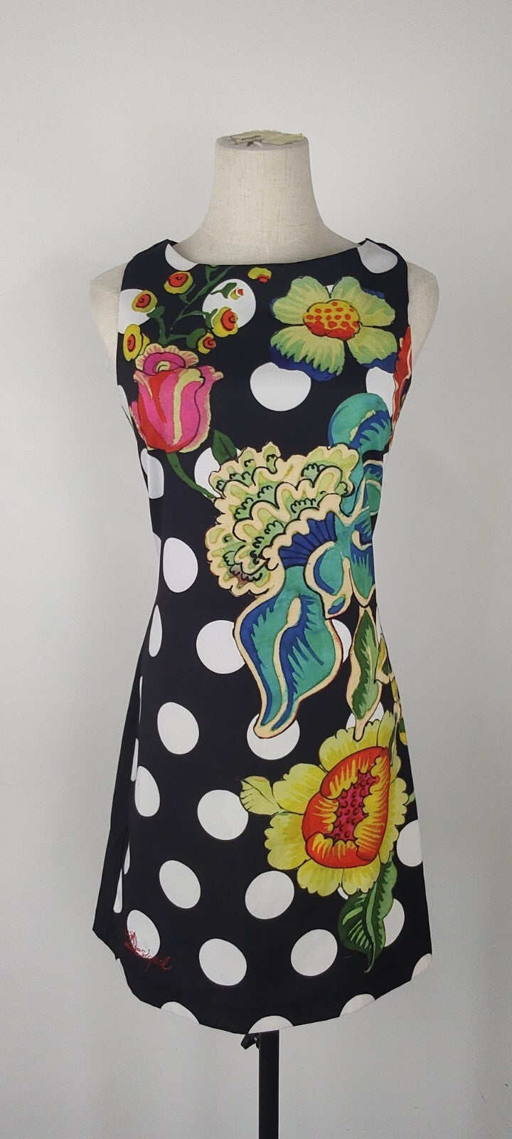 DESIGUAL VESTITO DONNA TG. 38  WOMAN CASUAL VINTAGE DRESS