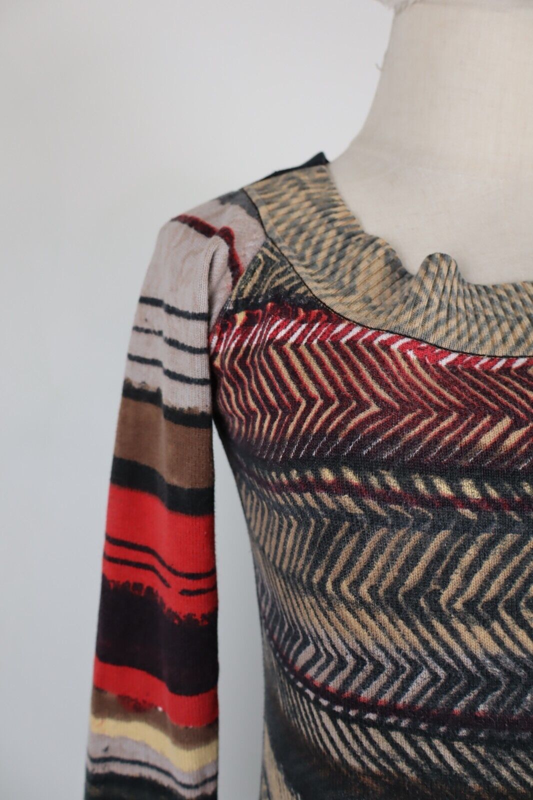 DESIGUAL MAGLIA DONNA TG. M WOMAN CASUAL VINTAGE T-SHIRT TOP COTONE COTTON