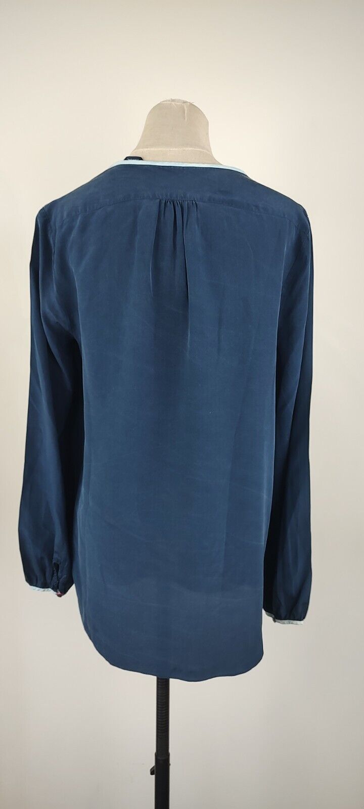 TOMMY HILFIGER CAMICIA DONNA SETA TG. M WOMAN SILK SHIRT CASUAL VINTAGE