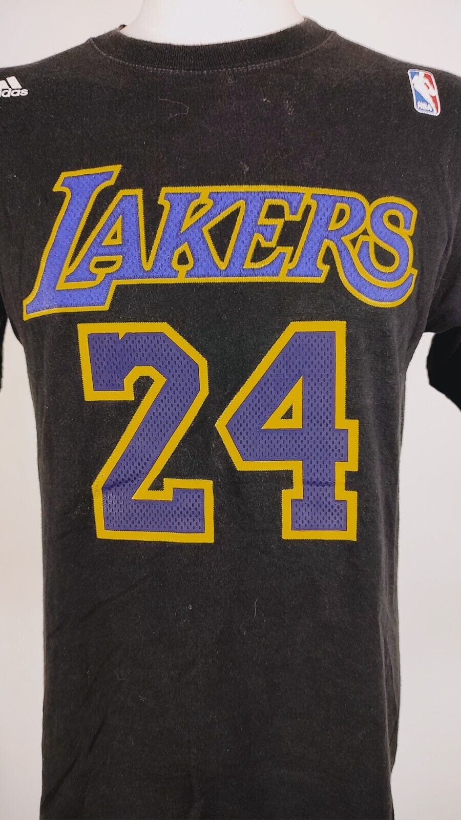 ADIDAS LAKERS MAGLIA UOMO TG. M MAN T-SHIRT VINTAGE CASUAL BASKET 24 BRYANT