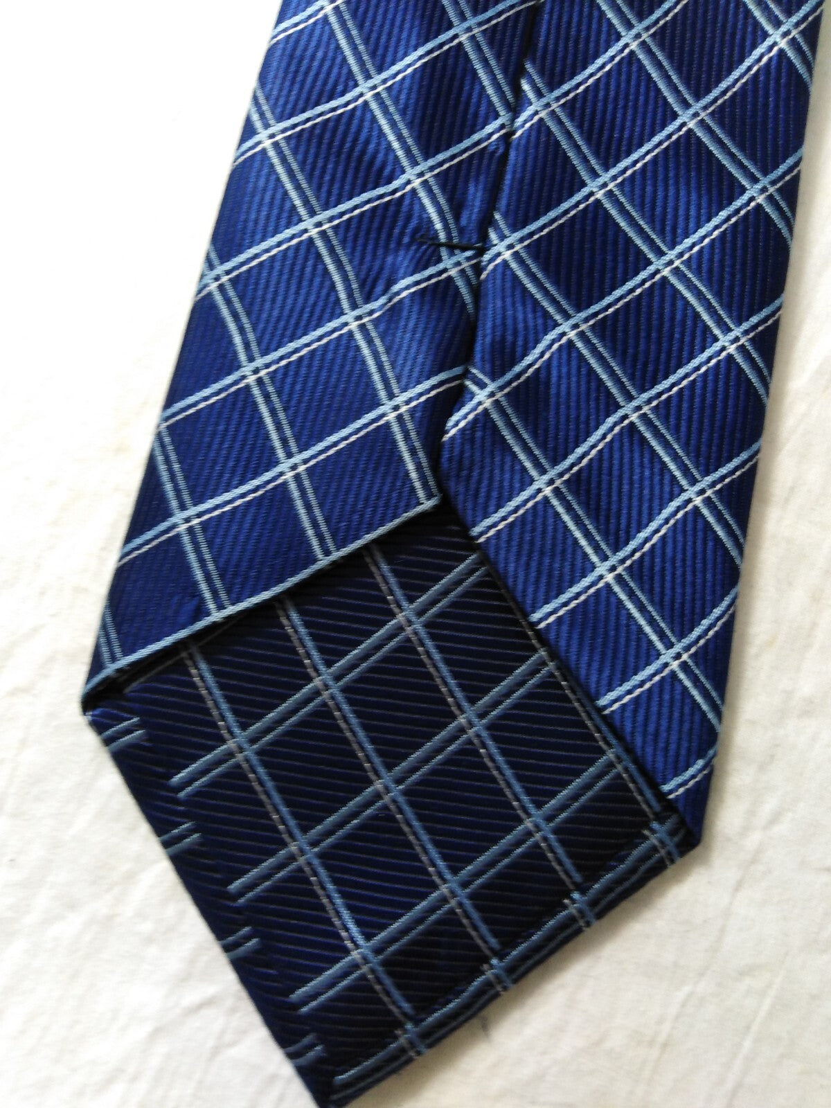 LUCIO LAMBERTI  100%  SILK TIE SETA CRAVATTA SELF TIPPED NECKTIE MADE IN ITALY