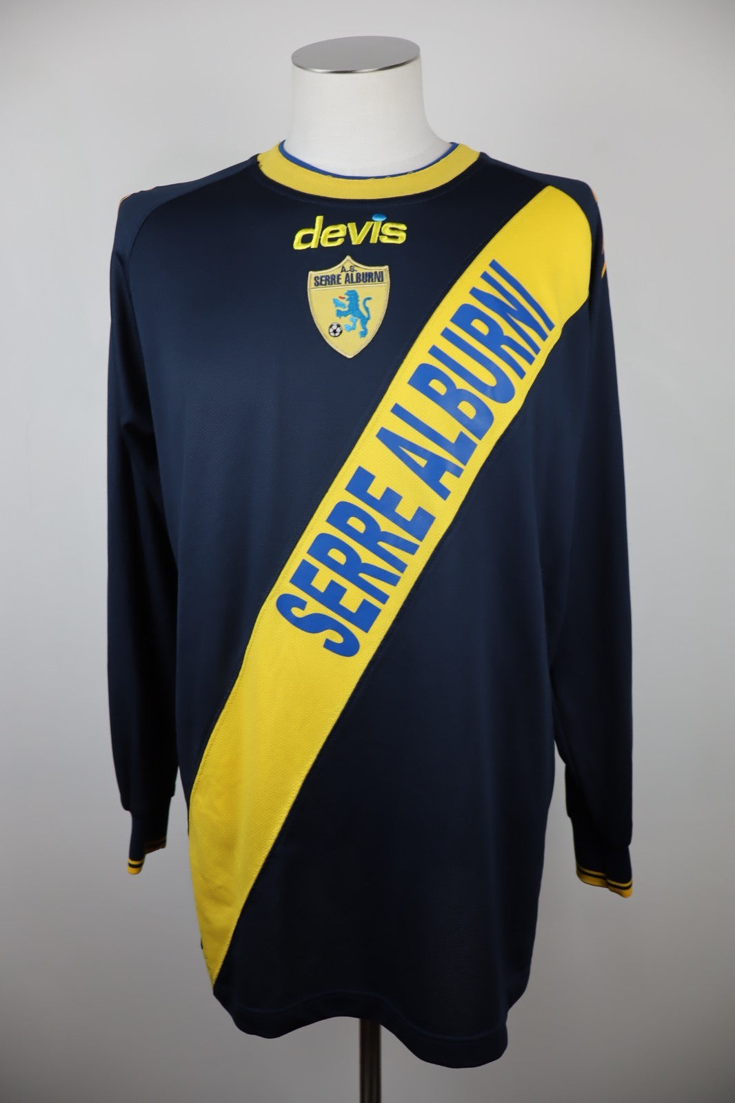 DEVIS SERRE ALBURNI N 18 MAGLIA CALCIO UOMO Tg XL SOCCER JERSEY SPORT VINTAGE