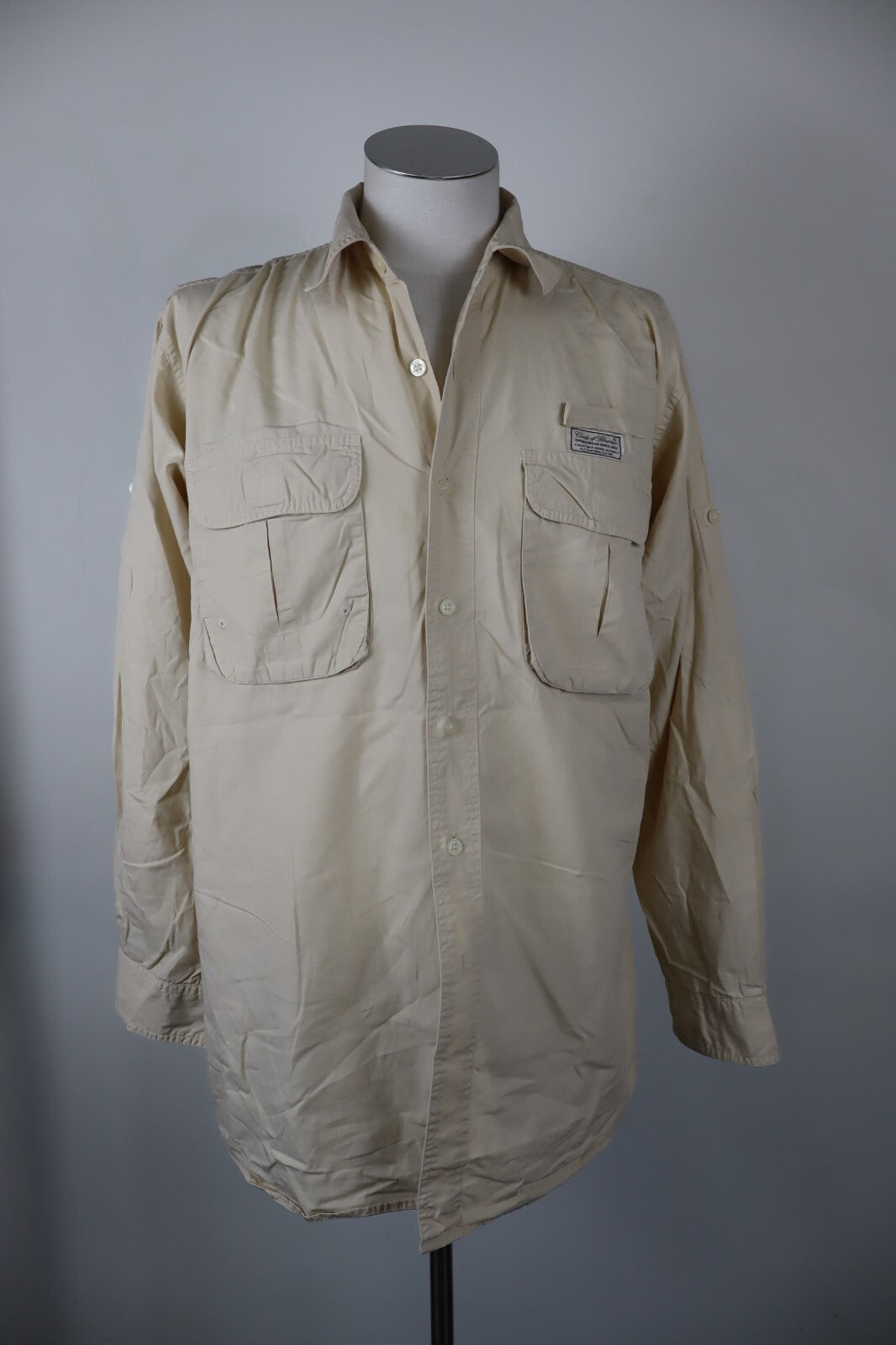 CONTE OF FLORENCE CAMICIA UOMO COTONE TG L MAN CASUAL VINTAGE SHIRT