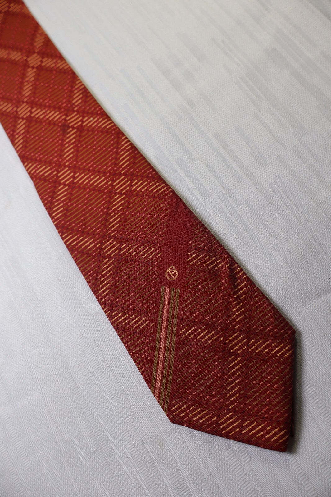 NAZARENO GABRIELLI 100% SETA SILK TIE CRAVATTA NECKTIE VINTAGE CLASSIC ITALY