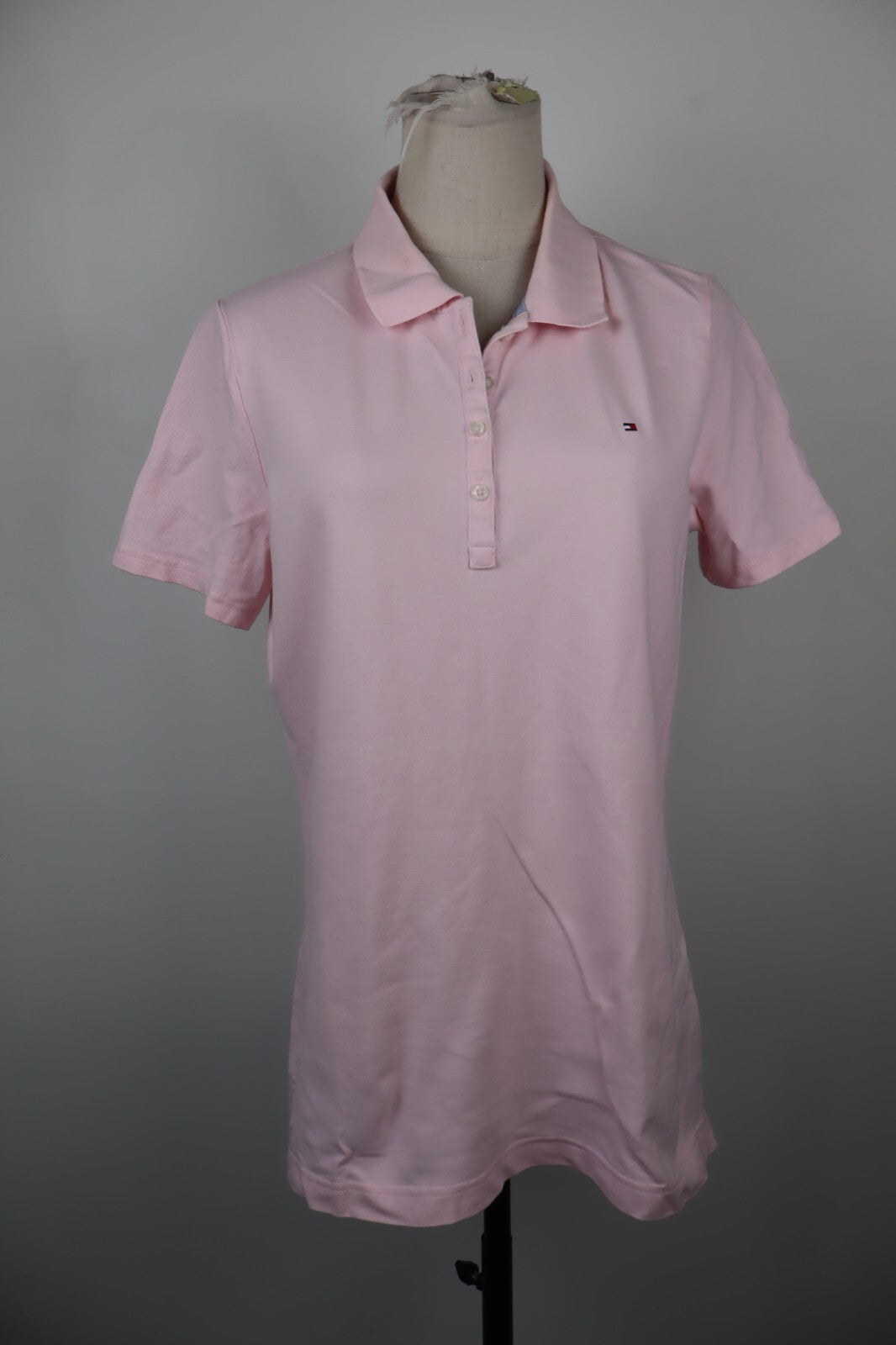 TOMMY HILFIGER POLO MAGLIA DONNA COTONE TG. L WOMAN COTTON SHIRT CASUAL VINTAGE