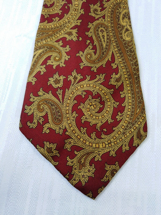 ALBERTO MUCCIOLO 100% SETA SILK TIE CRAVATTA NECKTIE ITALY VINTAGE CLASSIC
