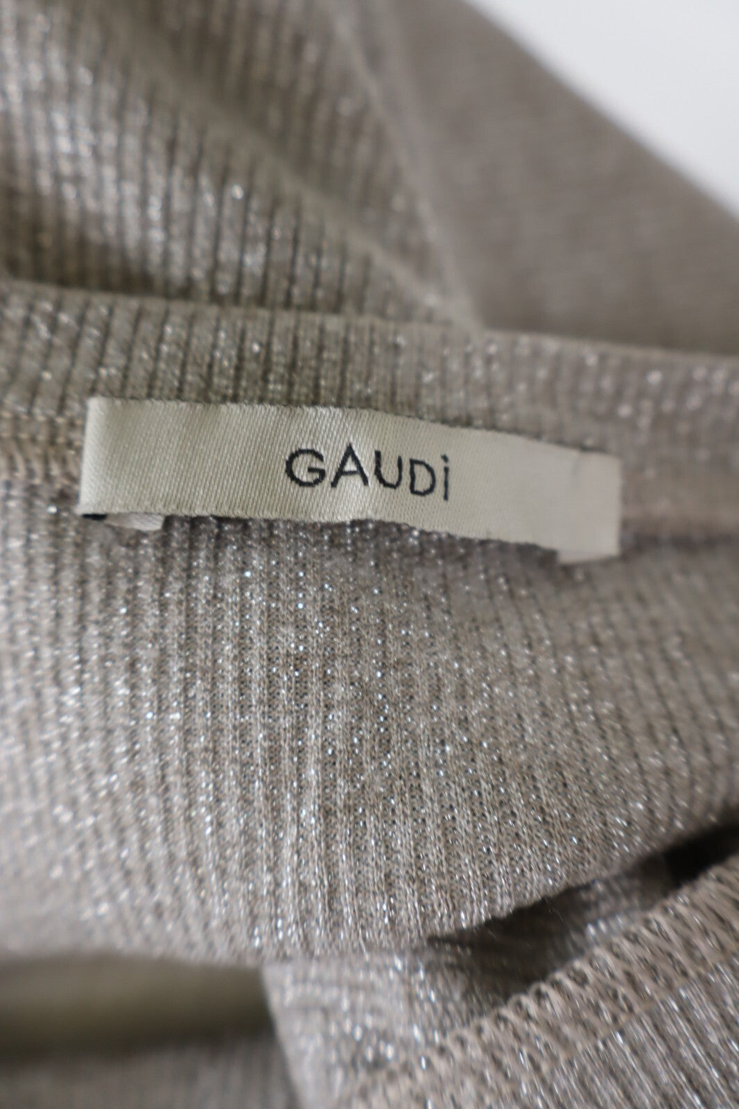 GAUDI' MAGLIA DONNA TG. M WOMAN CASUAL VINTAGE T-SHIRT TOP ORO
