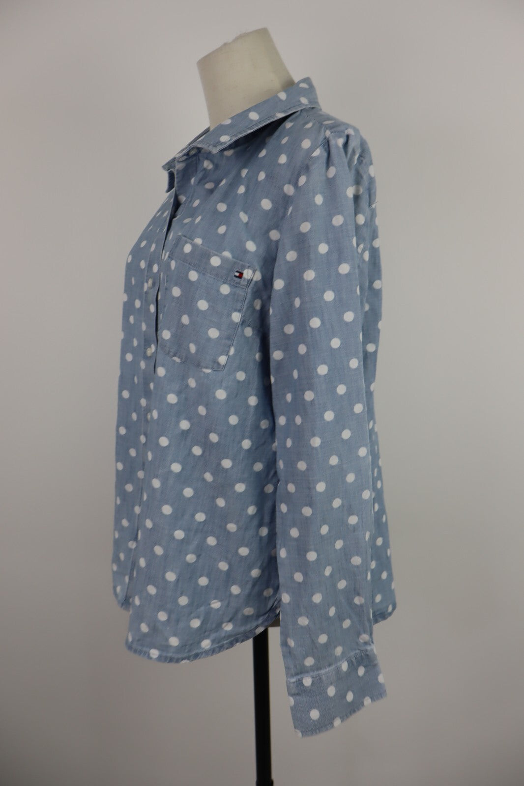 TOMMY HILFIGER CAMICIA DONNA TG. L WOMAN SHIRT CASUAL VINTAGE COTONE COTTON