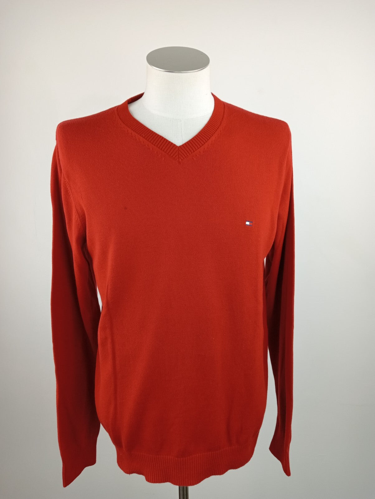 TOMMY HILFIGER MAGLIONE UOMO Tg. M MAN SWEATER CASUAL VINTAGE COTONE COTTON