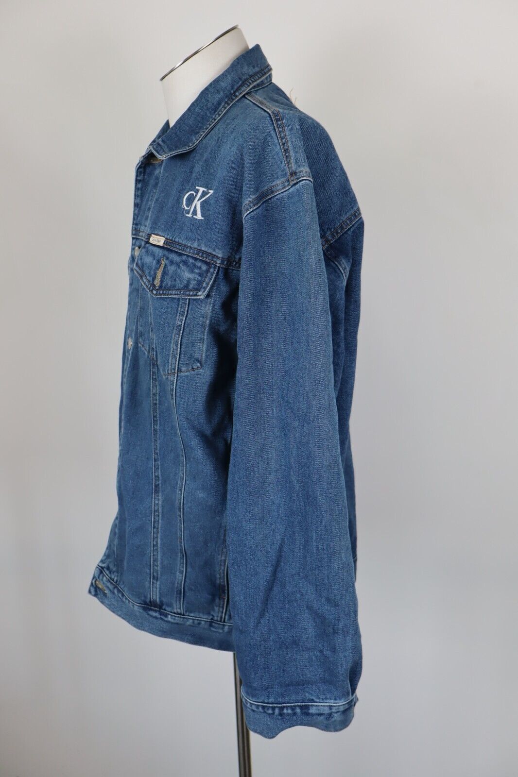 CALVIN KLEIN JEANS GIUBBINO DENIM COTONE UOMO Tg 3XL MAN CASUAL VINTAGE JACKET