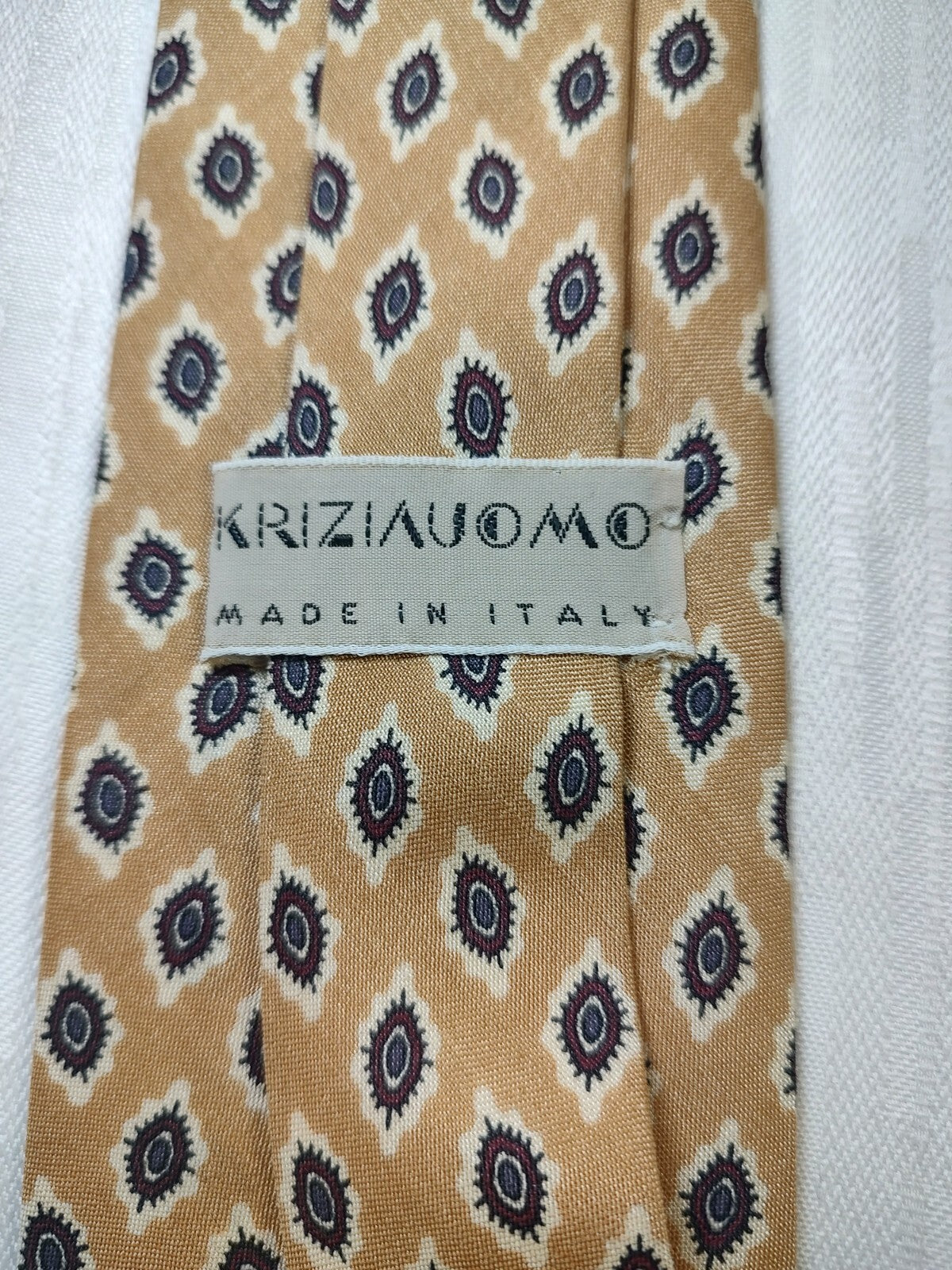 KRIZIA 100% SILK TIE SETA CRAVATTA NECKTIE MADE IN ITALY CLASSIC