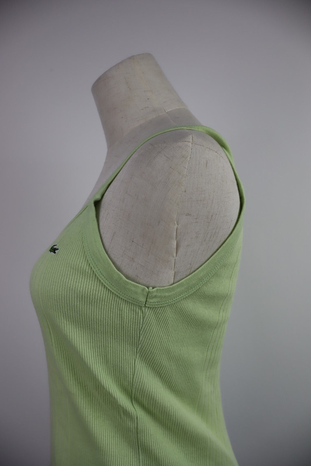 LACOSTE CANOTTA TOP COTONE MAGLIA DONNA 36 WOMAN CASUAL VINTAGE T-SHIRT COTTON